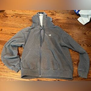 Champion Heather Gray Logo Hoodie